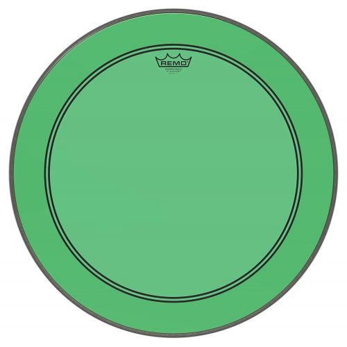  Other Remo Powerstroke P3 Colortone Green Bass Drumhead, 22