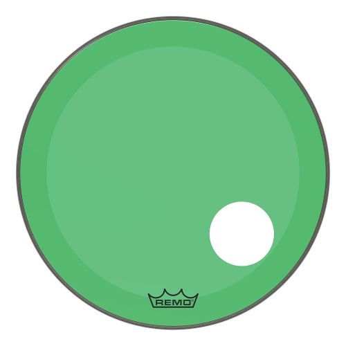  Other Remo Powerstroke P3 Colortone Green Bass Drumhead, 22, 5 Offset Hole