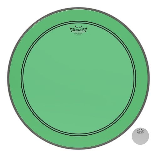  Other Remo Powerstroke P3 Colortone Green Bass Drumhead, 20