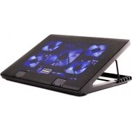 [아마존베스트]Otimo Laptop Cooling Pad for 12-17 inch Laptop - 5 Ultra Quiet Fans - USB Powered w/2 Ports - Adjustable Angled Stand - USB Hub