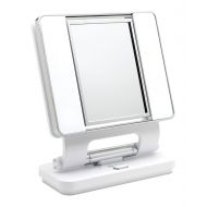 OttLite Ott-lite Natural Daylight Makeup Mirror, White/Chrome (26 Watt)