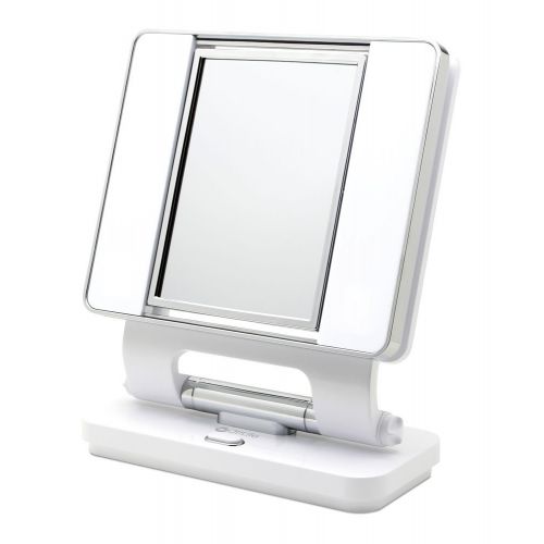  OttLite Ott-lite Natural Daylight Makeup Mirror, White/Chrome (26 Watt)
