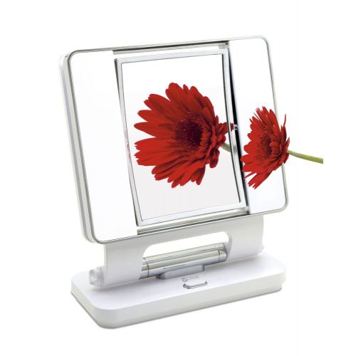  OttLite Ott-lite Natural Daylight Makeup Mirror, White/Chrome (26 Watt)