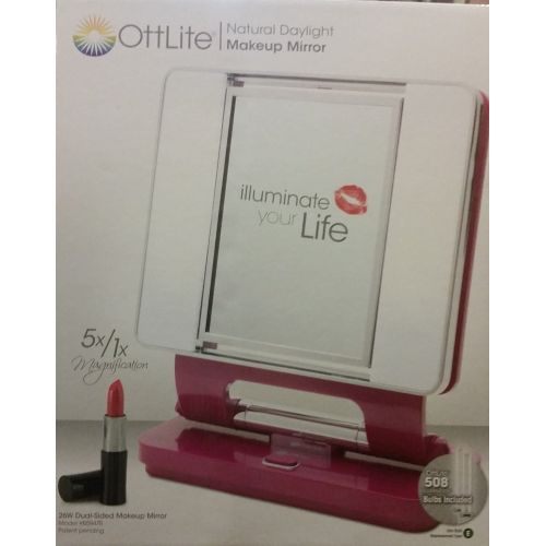  OttLite Ott-lite Natural Daylight Makeup Mirror (Purple)