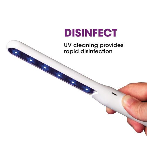 OttLite?Rechargeable?UVC?Disinfecting?Wand???Kills?up to 99.9% of?Bacteria,?UV Sanitizing Light, Rechargeable Battery,?Portable Sanitizer for Travel,