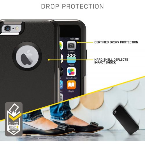 오터박스 [아마존베스트]OtterBox COMMUTER SERIES iPhone 6/6s Case - Frustration Free Packaging - BLACK