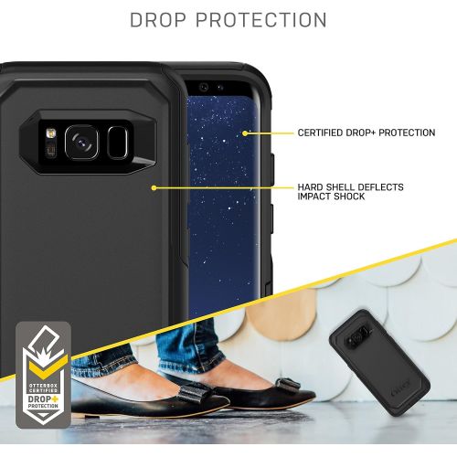 오터박스 [아마존베스트]OtterBox Commuter Series for Samsung Galaxy S8 - Frustration Free Packaging - Black