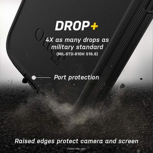 오터박스 [아마존베스트]OtterBox Defender Series SCREENLESS Edition Case for iPhone 12 Pro Max - Black (77-65923)