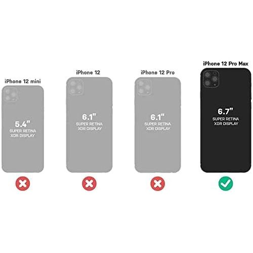 오터박스 [아마존베스트]OtterBox Symmetry Series Case for iPhone 12 Pro Max - Black (77-65935)