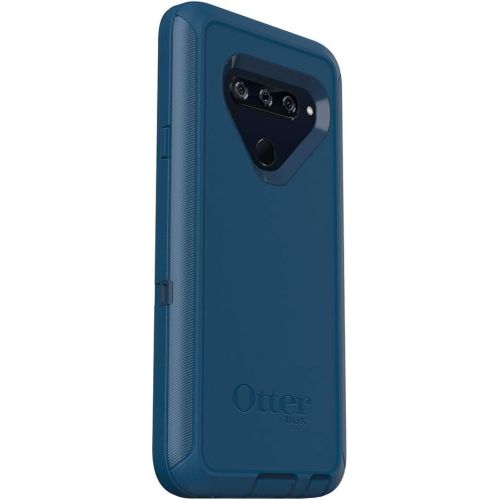 오터박스 OtterBox Defender Series Cell Phone Case for LG V40 - Bespoke Way (Blazer BlueStormy Seas Blue)