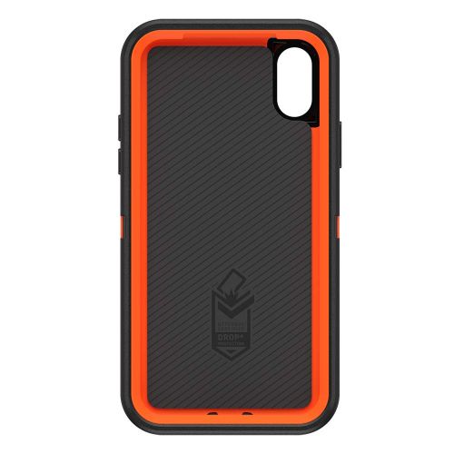 오터박스 OtterBox Defender Series Case for iPhone Xs & iPhone X - Retail Packaging - RT Blaze Edge (Blaze OrangeBlackRT Edge Graphic