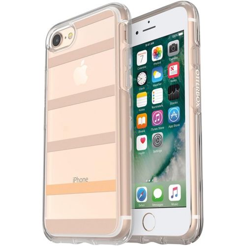 오터박스 OtterBox SYMMETRY SERIES Case for iPhone SE (2nd gen - 2020) and iPhone 8/7 (NOT PLUS) - Retail Packaging - ROSE GOLD (PALE PINK/ROSE GOLD GRAPHIC)