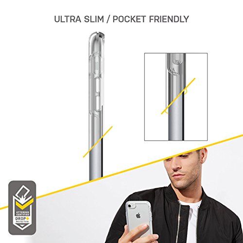 오터박스 OtterBox SYMMETRY CLEAR SERIES Case for iPhone 8 / 7 (ONLY) - Retail Packaging - CLEAR (CLEAR/CLEAR)