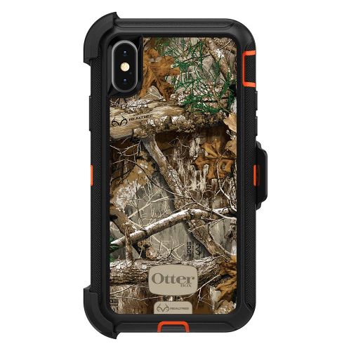 오터박스 OtterBox DEFENDER SERIES SCREENLESS EDITION Case for iPhone Xs & iPhone X - Retail Packaging - DARK LAKE (CHINCHILLA/DRESS BLUES)