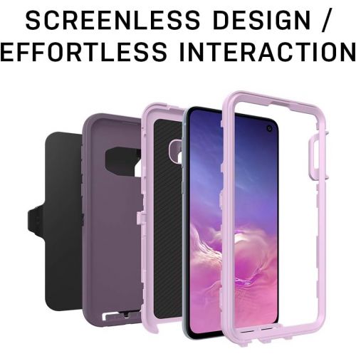 오터박스 OtterBox DEFENDER SERIES SCREENLESS EDITION Case for Galaxy S10e - PURPLE NEBULA (WINSOME ORCHID/NIGHT PURPLE) (77-61538)