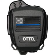 Otto Engineering Bluetooth Revo NC2 Speaker Microphone with 3.5mm Earphone Jack (USA Flag-Blue Line)