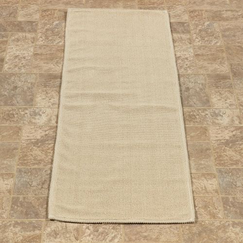  Ottomanson Nature Cotton Kilim Collection Solid Ecru Design 20 X 59 Runner Rug