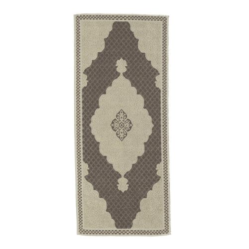  Ottomanson K11498-3X6 Nature Cotton Kilim Collection Brown Medallion Design 27 X 60 Area Rug