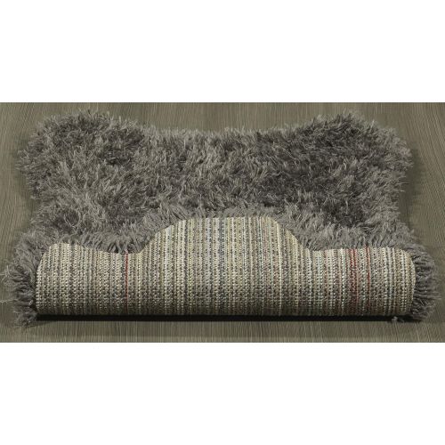  Ottomanson Flokati Collection Faux Sheepskin Lambskin Design Shag Rug, 2X3, Dark Grey