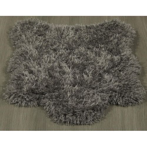  Ottomanson Flokati Collection Faux Sheepskin Lambskin Design Shag Rug, 2X3, Dark Grey