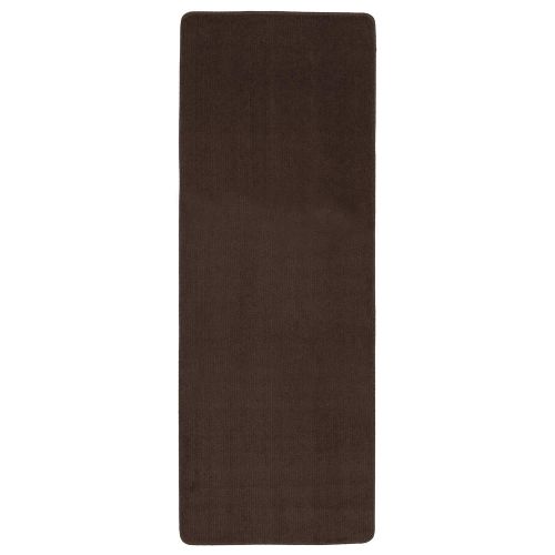  Ottomanson Softy Collection Solid Non-Slip Kitchen/Bath Rug, 22X60, Brown