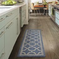 Ottomanson JRD8896-2X5 Jardin Collection Runner Rug 2X5 Blue