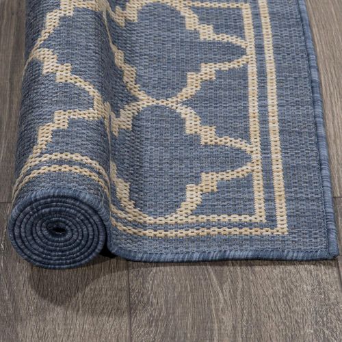  Ottomanson JRD8896-2X5 Jardin Collection Runner Rug 2X5 Blue