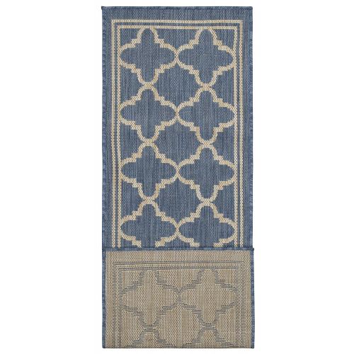  Ottomanson JRD8896-2X5 Jardin Collection Runner Rug 2X5 Blue