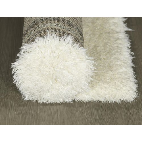  Ottomanson Pure Fuzzy Flokati Soft High Pile Faux Sheepskin Ivory 710 X 910 Area Rug