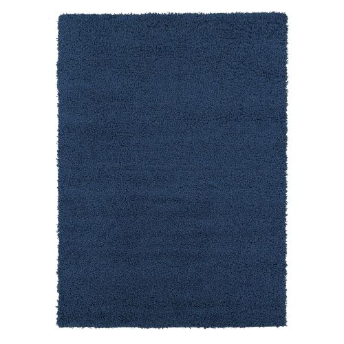  Ottomanson Soft Cozy Color Solid Shag Rug Contemporary Living and Bedroom Soft Shaggy Area Rug Kids Rugs (33 X 47, Navy)