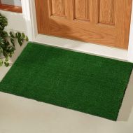 Ottomanson R250-20X30 Evergreen Collection Indoor/Outdoor Turf Solid Design Doormat,20X30