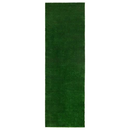  Ottomanson Evergreen Collection Indoor/outdoor Green Artificial Grass Turf Runner Rug (27 X 8) Artificial Solid Grass Design Runner Rug