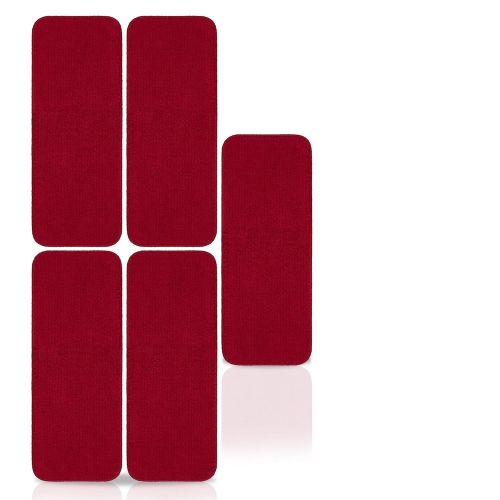  Ottomanson Softy Stair Tread Area Rugs, 9 X 26, Red