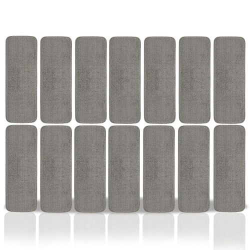  Ottomanson Softy Solid Set of 14 Skid Resistant Rubber Backing Non Slip Carpet