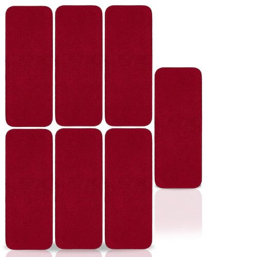  Ottomanson SST2610-5 Stair Tread, 9 X 26, Red