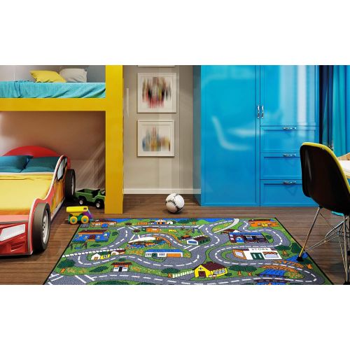  [아마존베스트]Ottomanson JNA370099-3X5 educational rug, Multi