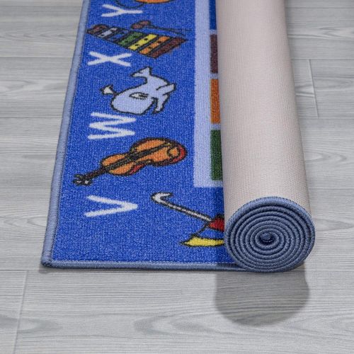  [아마존베스트]Ottomanson jenny collection educational rugs, JNA370036-3X5, Blue