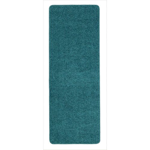  Ottomanson Luxury Collection Solid Rug with Non-SlipRubber-Backing Kitchen Area and Bath Rug, 50 X 66, Grey