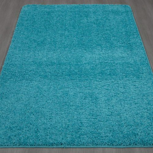  Ottomanson Luxury Collection Solid Rug with Non-SlipRubber-Backing Kitchen Area and Bath Rug, 50 X 66, Grey