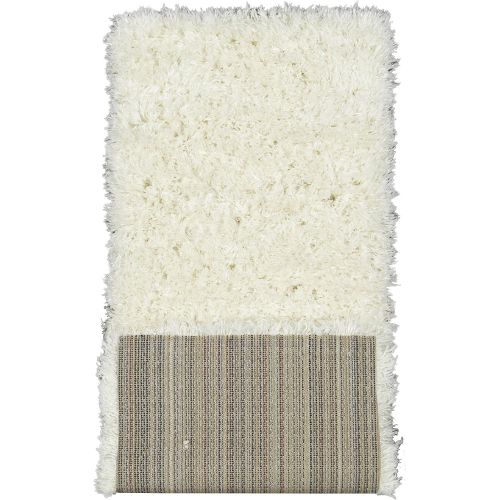  Ottomanson Flokati Collection Faux Sheepskin Shag Area Rug, 53X7, Dark Grey