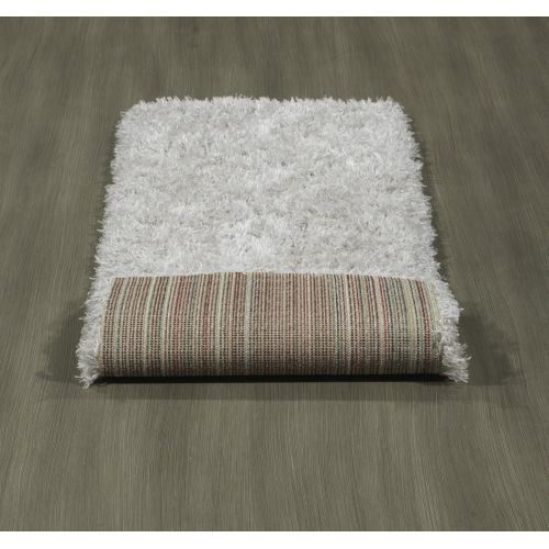  Ottomanson Flokati Collection Faux Sheepskin Shag Area Rug, 53X7, Dark Grey