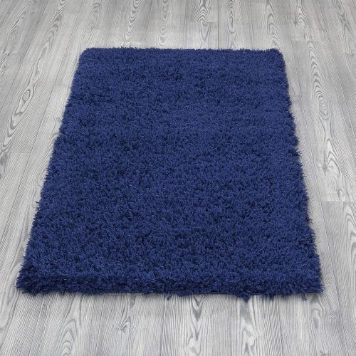  Ottomanson Flokati Collection Faux Sheepskin Shag Area Rug, 53X7, Dark Grey