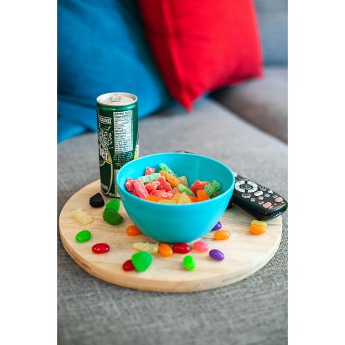  Ou Premium Design- Unbreakable Luna Bowls, Set of 6 (12 oz, Pink)