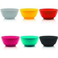 [아마존베스트]Ou Premium Design- Unbreakable Luna Bowls, Set of 6 (12 oz, Assorted Colors)