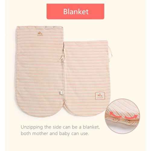  OuYun Infant Newborn Baby Swaddle Organic Sleeping Bag Double-Deck Sleep Nest