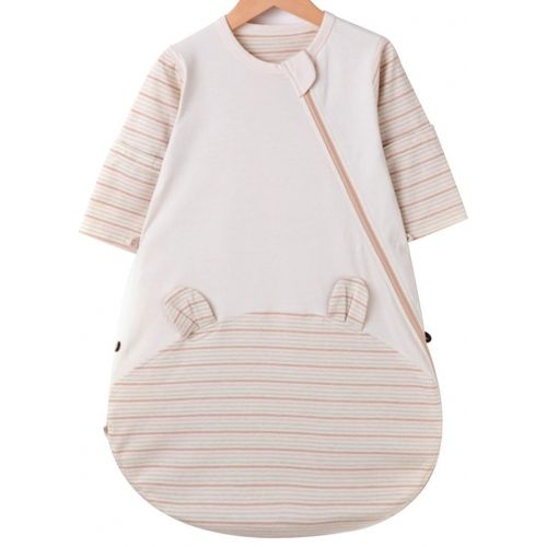  OuYun Baby Organic Sleeping Bag Autumn Detachable Sleeve Wearable Blanket