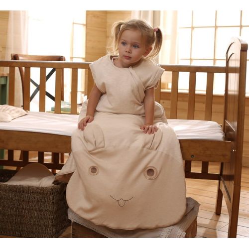  OuYun Baby Organic Sleeping Bag Autumn Detachable Sleeve Wearable Blanket