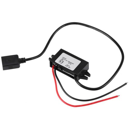  [아마존베스트]-Service-Informationen DC 12V/24V to 5V Converter Waterproof Voltage Lowering Regulator 5V 3A Output Current Reduction Module Single USB Voltage Down Converter for Power Supply Charger DVR GPS