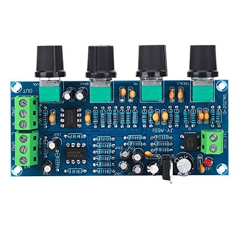  [아마존베스트]Oumefar Preamp Tone Board Single Power Supply Electric Preamp with Fever Quality Electronic Component for NE5532 Amplifier