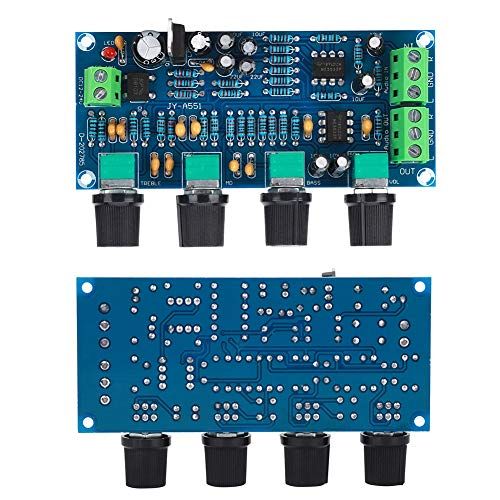  [아마존베스트]Oumefar Preamp Tone Board Single Power Supply Electric Preamp with Fever Quality Electronic Component for NE5532 Amplifier